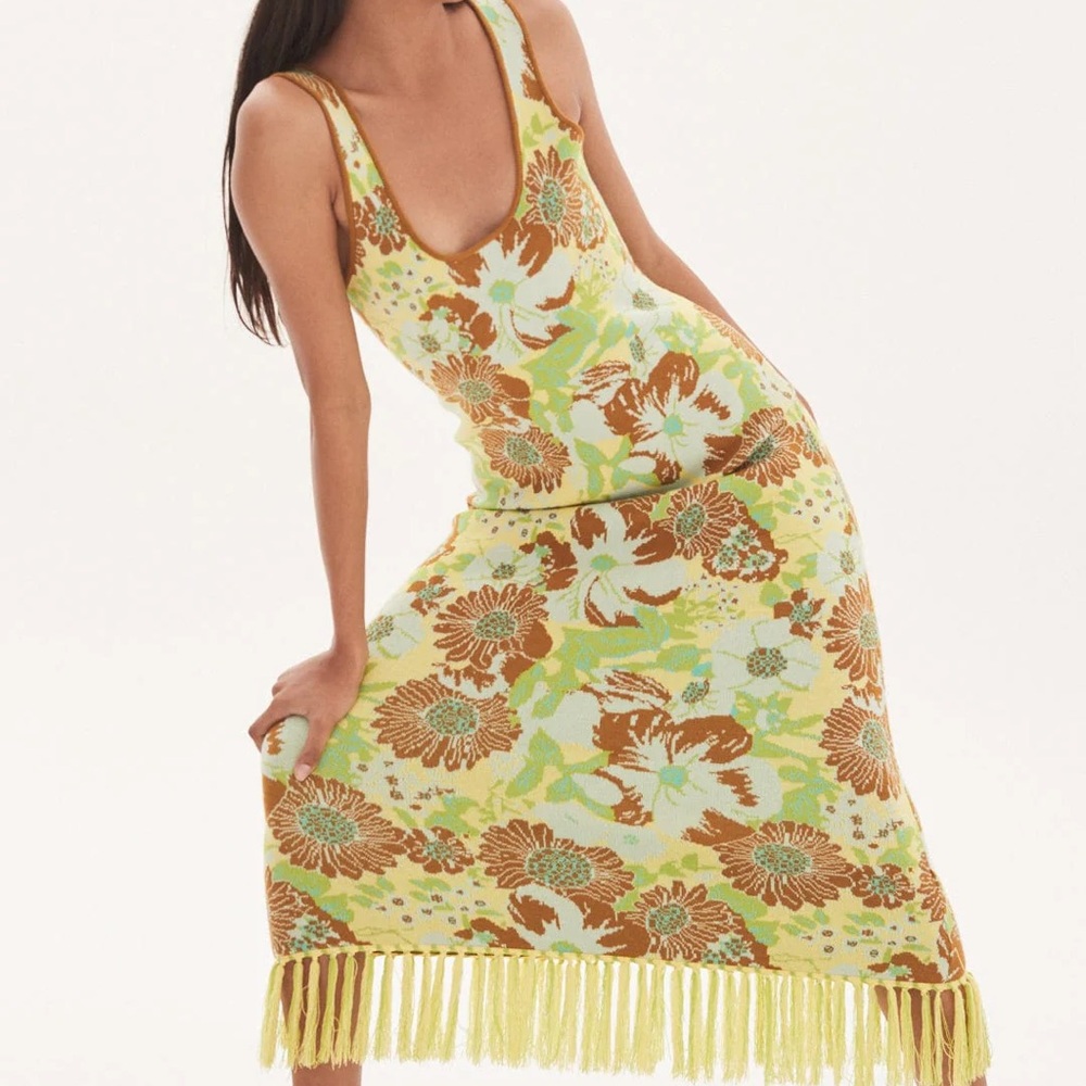 ALEMAIS- Wrenly Knit Midi Dress